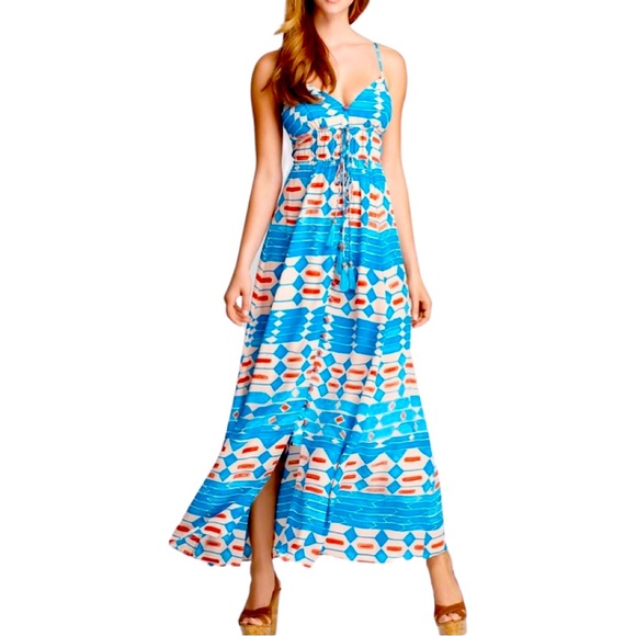 Anthropologie Dresses Anthropologie Plenty Silk Maxi Dress Poshmark